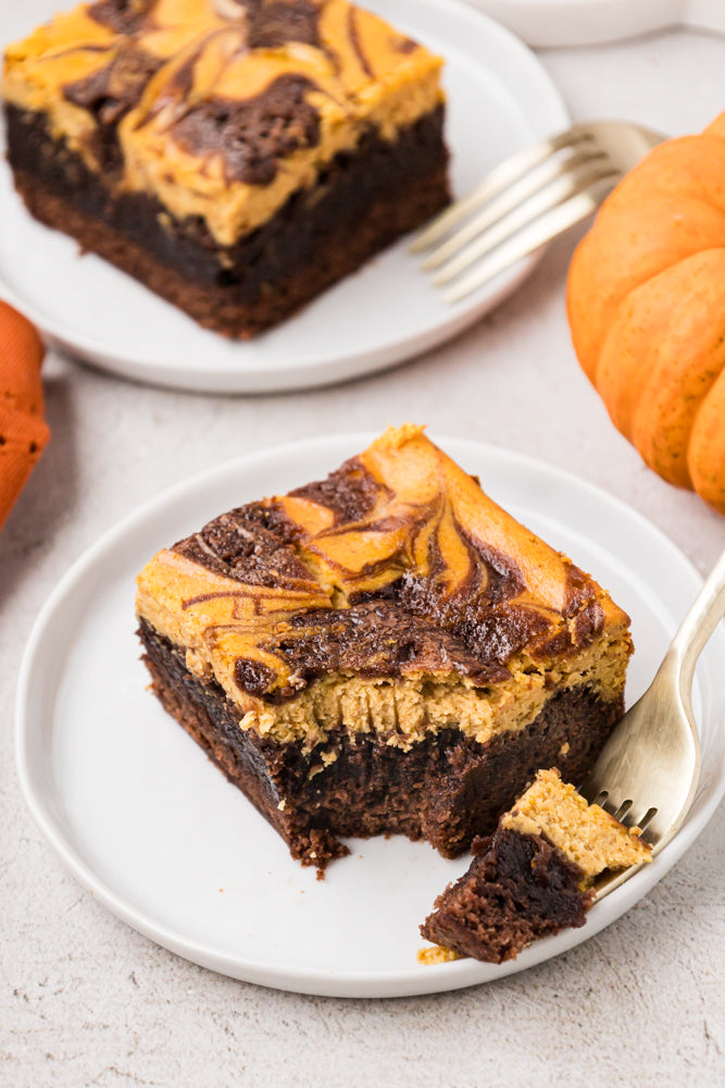 Pumpkin Cheesecake Brownies