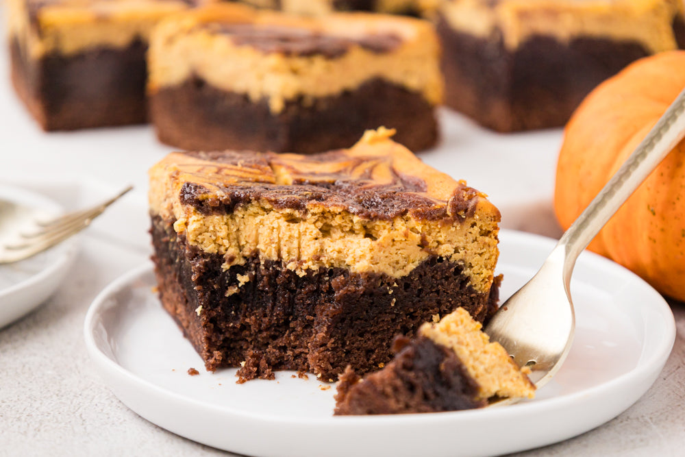 Pumpkin Cheesecake Brownies