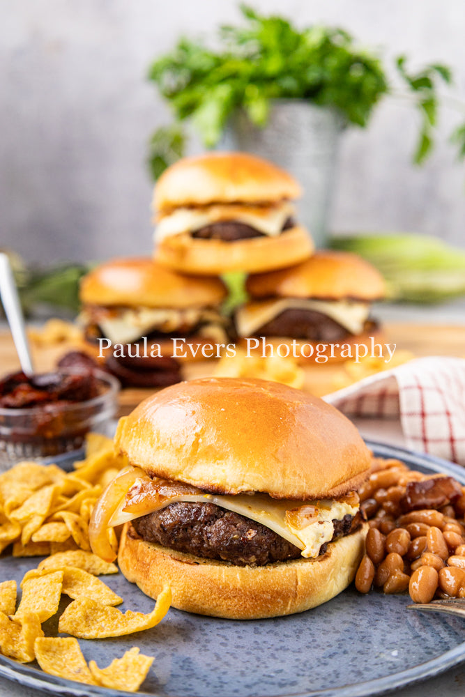Southwest Corn Chip Burgers