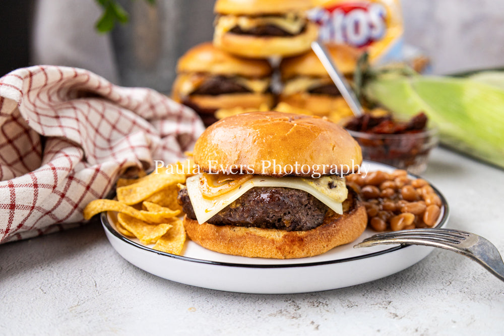 Southwest Corn Chip Burgers