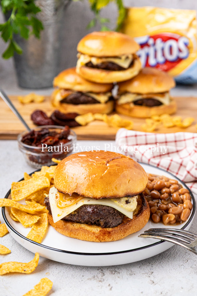 Southwest Corn Chip Burgers