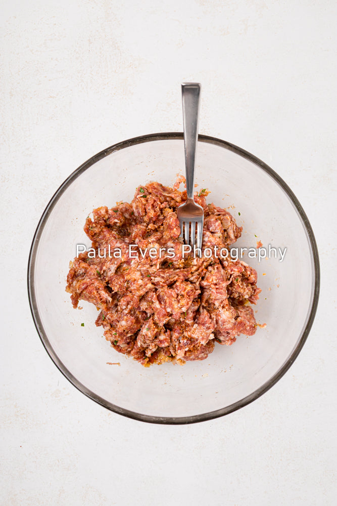 Spicy Pork Meatballs with Tzatziki Sauce