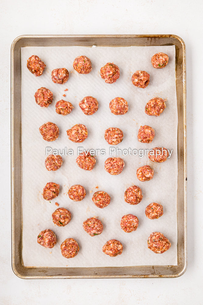 Spicy Pork Meatballs with Tzatziki Sauce